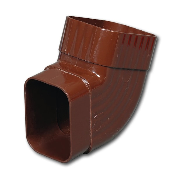 Amerimax Home Products Amerimax 4.5 in. H X 5 in. W X 4.5 in. L Brown Vinyl K Gutter Elbow M1628 - main